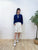 2309023 KR Denim Bows Outer - BLUE