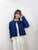 2309023 KR Denim Bows Outer - BLUE