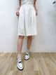 2309067 KR Pleats Cotton Skirt - WHITE