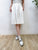 2309067 KR Pleats Cotton Skirt - WHITE