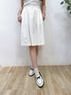 2309067 KR Pleats Cotton Skirt - WHITE