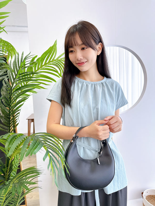 2505023 JF Belted sleeveless Top - Blue