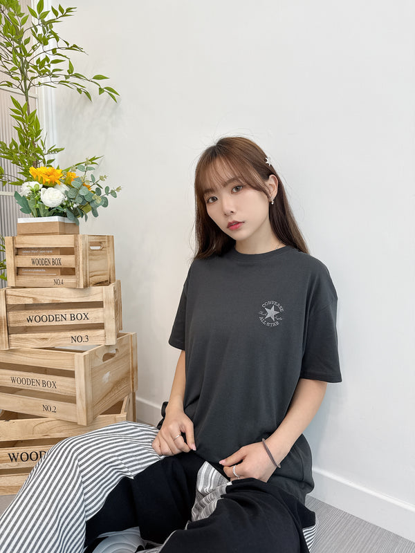 2504036 CONS Back Multi-Colour Shoes Tee - Charcoal