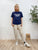 2305068 RU Cotton French Chef Tee - NAVY