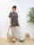 2306038 EA Embroidery Words Print Tee - CHARCOAL