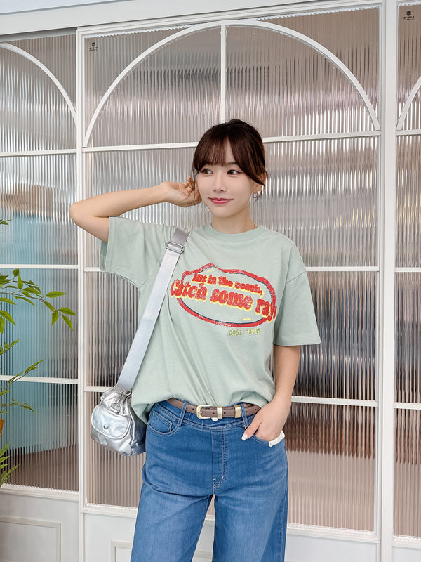 2507003 SP Tour Logo loose Tee - Green
