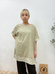 2306014 AI Bi-Colour Dyeing Drawstring Top - GREEN