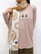 2310074 SO (MIJ) Cats Circle Pattern Stole