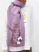 2310073 SO (MIJ) Cats Pattern Narrow Stole