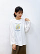 2310058 HY PB Print Long Sleeves Tee - WHITE