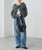 2312006 FO 2way Frill Cardigan - CHARCOAL