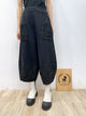 2310070 RR Lace Trim Pockets Pants - BLACK