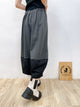 2310070 RR Lace Trim Pockets Pants - GREY