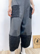 2310070 RR Lace Trim Pockets Pants - GREY