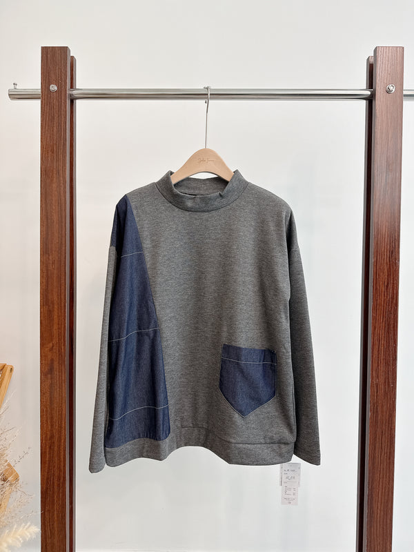 2510059 EC Pocket & Side Switch Top  - Charcoal