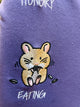 2310089 ST Embroidery Hamster Sleeves Pullover - PURPLE