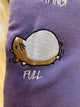 2310089 ST Embroidery Hamster Sleeves Pullover - PURPLE