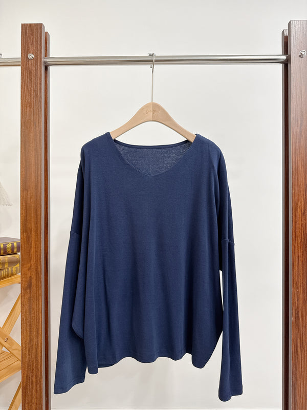 2510083 LA Dolman Sleeve V-Neck Tee - Navy