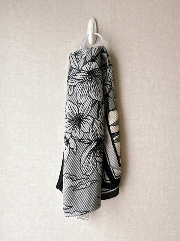 2509139 3RD Floral Stripe Scarf