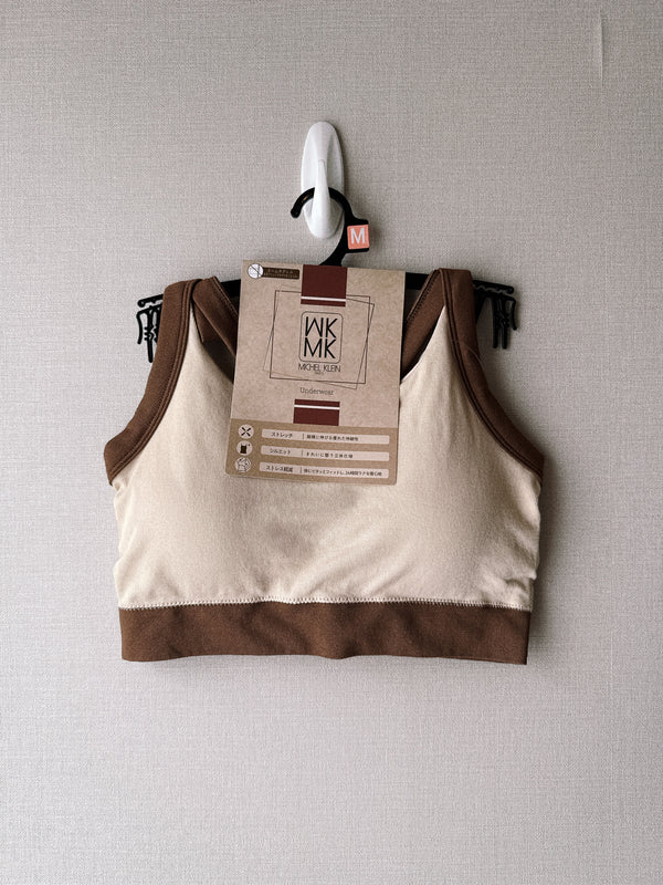 2509130 MK Bi-Colour Bra Top - Beige