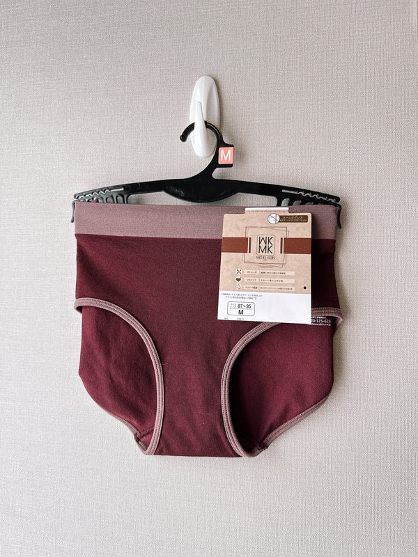 2509131 MK Bi-Colour Panties - Wine