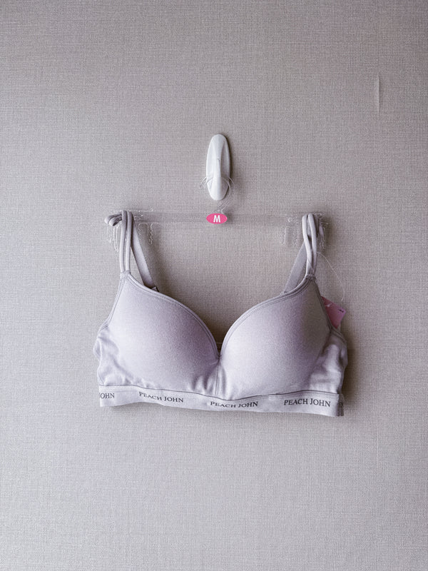 2509132 PJ Hem Logo Casual Bra - Grey