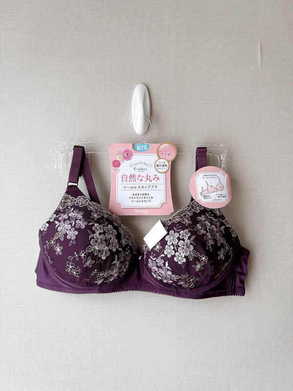 2509128 AT Nature Floral Lace Bra - Purple