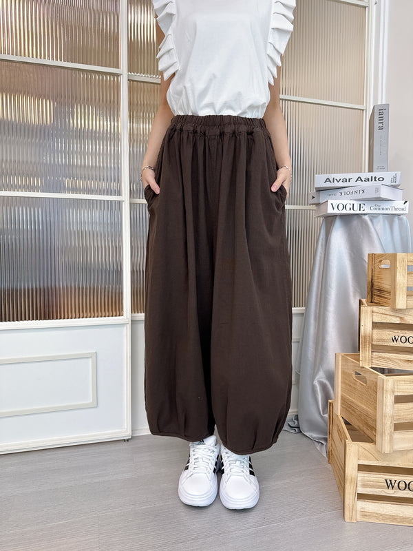 2504082 LUP Stretch Circus Pants - Brown