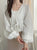 2310020 GL V Neck Drawstring Top - WHITE