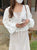 2310020 GL V Neck Drawstring Top - WHITE