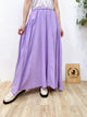 2307013 OM Rayon Flared Skirt - PURPLE