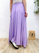 2307013 OM Rayon Flared Skirt - PURPLE
