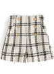 2310018 GL Tweed Shorts - WHITE