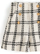 2310018 GL Tweed Shorts - WHITE