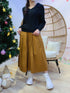 2012035 KR Bat Sleeves Pattern Knit Top - BLACK