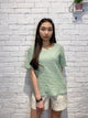 2007001 SP crinkle fabric top