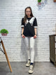 2003031 JD embroidered lace top - BLACK