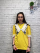 2003031 JD embroidered lace top - YELLOW