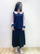 2201027 KR Stars Dolly Collar Cable Knit Top - Pink