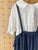 2207101 JP Lt. Denim Shoulder Strap Skirt - Denim