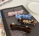 A22019 KR Marble Pattern Bow Hair Clip