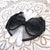 A22072 KR Mesh Ribbon Bow Hair Clip