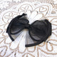 A22072 KR Mesh Ribbon Bow Hair Clip