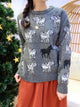 2012021 JF Horses  sweater - Grey
