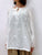 2210077 JP Front Slit Neck Embroidery Top - White