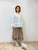 2209026 JP Ruffle Collar Eyelet Poplin Top - White