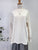 2202031 TR Back Ruffles Patchwork Top - Beige