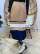 2012141 JF Pleated Border Knit Skirt - Beige