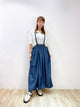 2207101 JP Lt. Denim Shoulder Strap Skirt - Denim