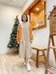 2212038 JP Herringbone Vest Dress - Beige
